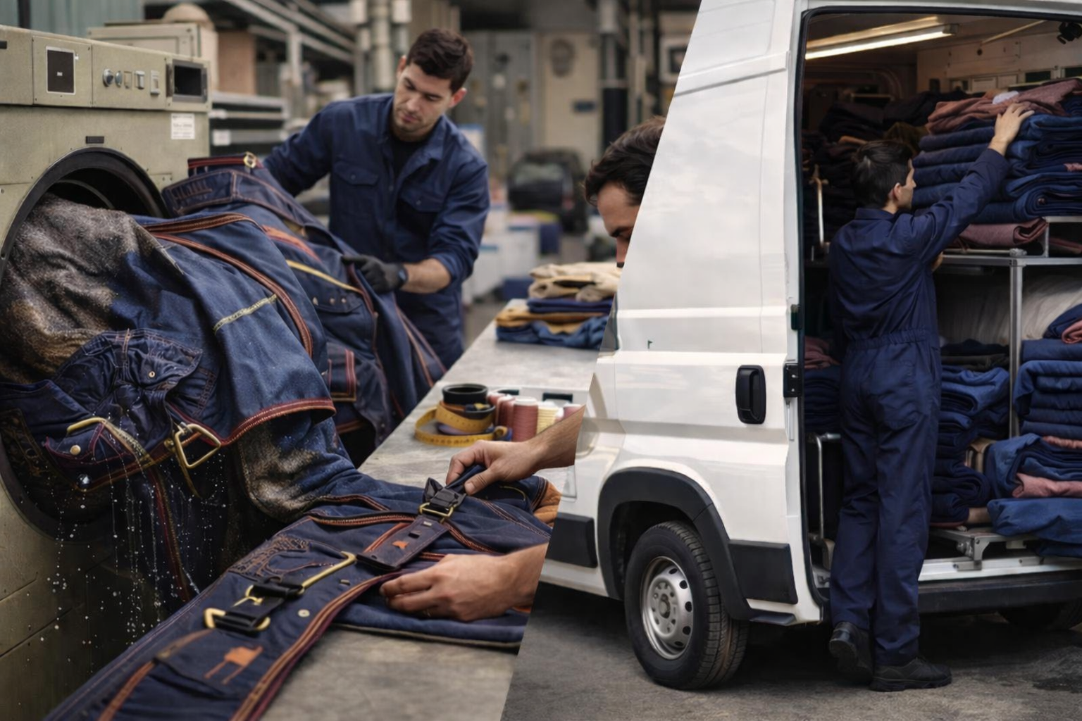 Riparazioni con cuciture rinforzate